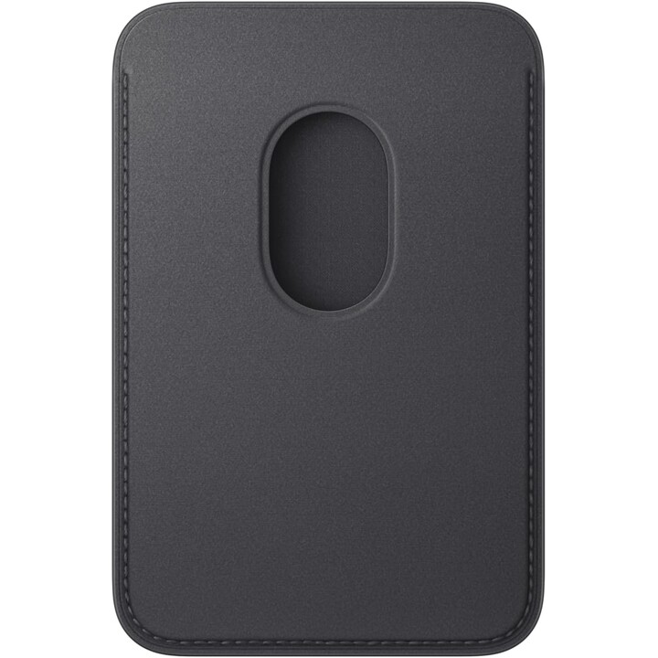 Slim Braided Wallet with MagSafe for iPhone - Black