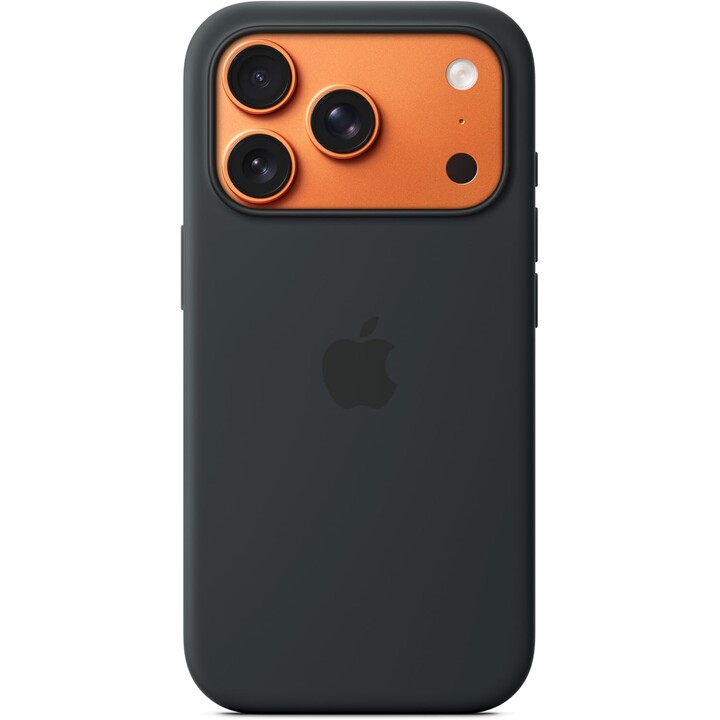 Capa de silicone com MagSafe para iPhone 17 Pro - Preto