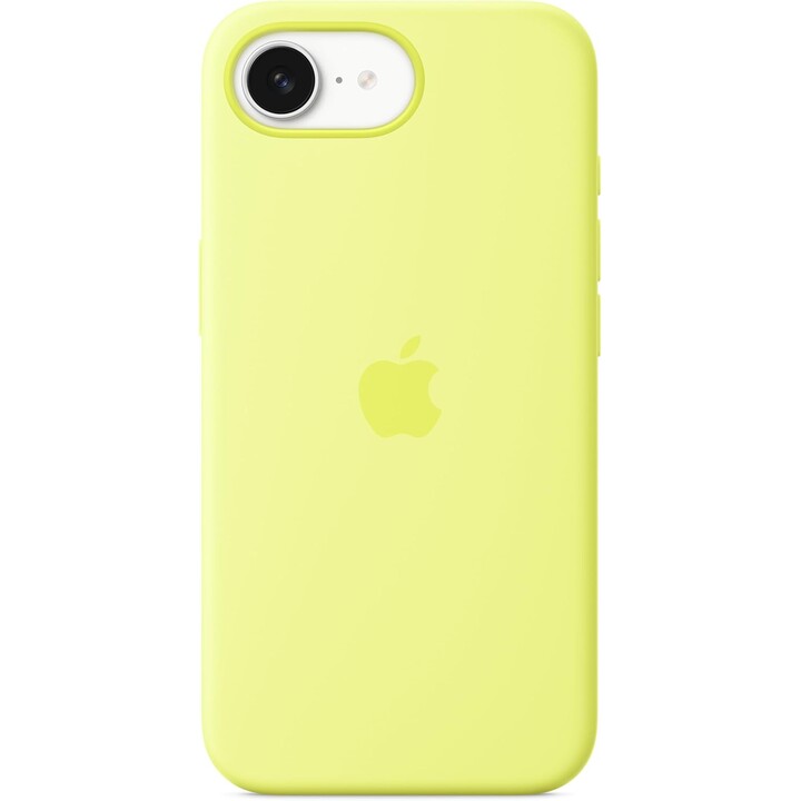 Custodia in silicone Apple per iPhone 16e - Giallo Neon