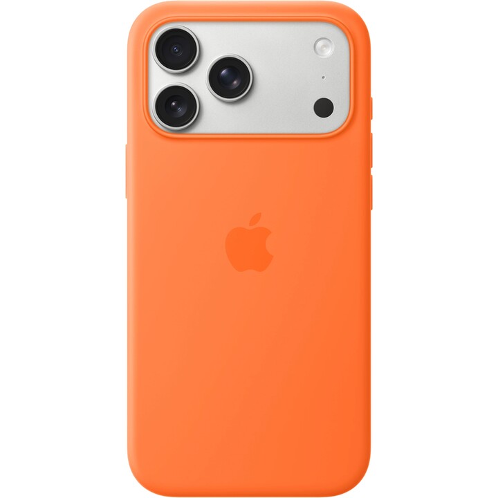 Capa de silicone com Magsafe iPhone 17 Pro Max - Laranja