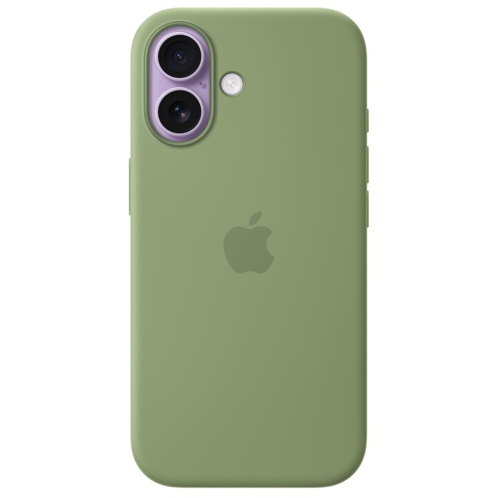 iPhone 17 Silikonhülle mit MagSafe – Helles Moos