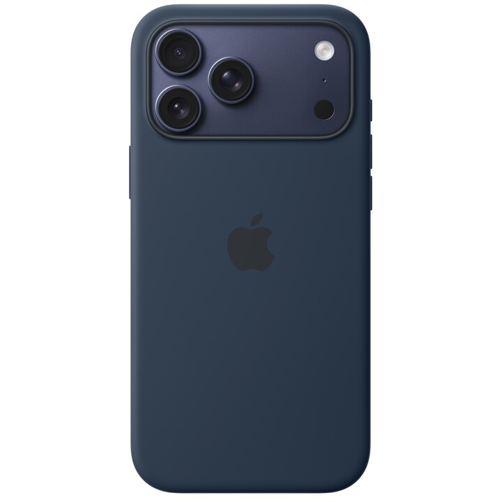 Capa de silicone com MagSafe para iPhone 17 Pro Max - Meia-noite