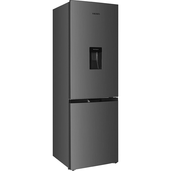 Haeger CR-32S.018A, 320L Classe E frigorífico combinado independente com sistema de refrigeração avançado, aço inoxidável