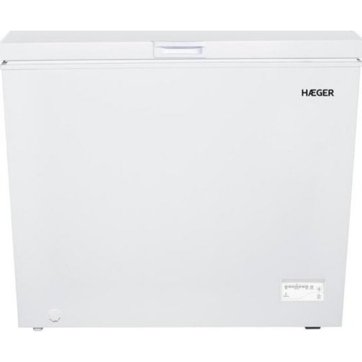 Haeger South Pole 200 CF-200.019A, 198L Classe E congélateur coffre horizontal à haute efficacité thermique, Blanc