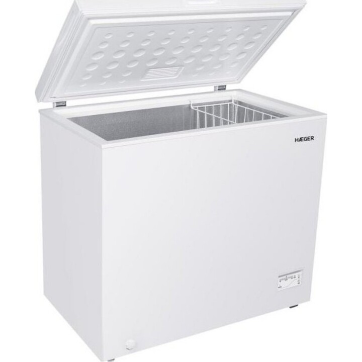 Haeger South Pole 200 CF-200.019A, 198L Classe E congélateur coffre horizontal à haute efficacité thermique, Blanc