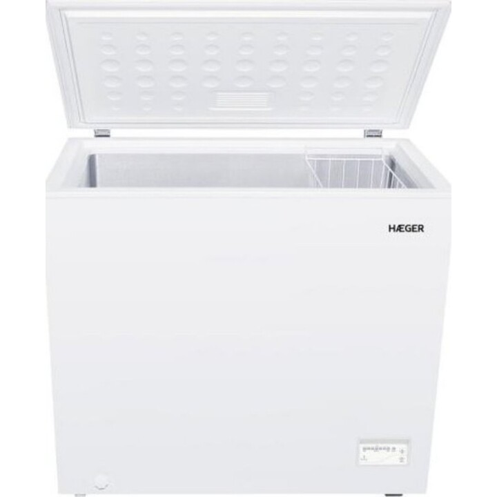 Haeger South Pole 200 CF-200.019A, 198L Classe E congélateur coffre horizontal à haute efficacité thermique, Blanc