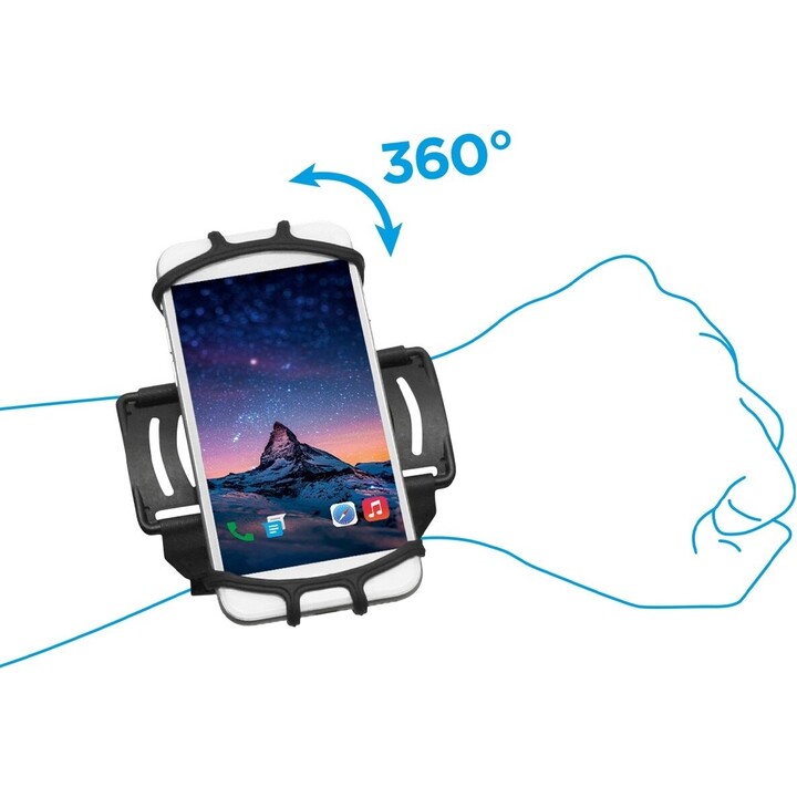 Pulso/braçadeira para smartphone 4-6 polegadas