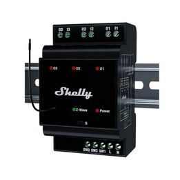 Shelly Qubino Wave Pro 3 Relé de bus Z-wave de 3 canales DIN