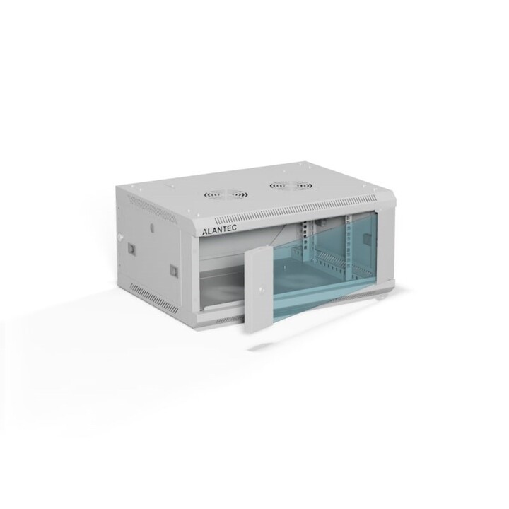 ALANTEC Armoire suspendue 19" 4U 600x450, couleur grise