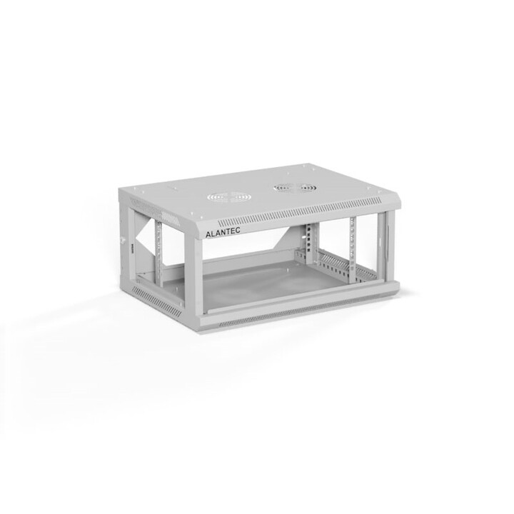 ALANTEC Armoire suspendue 19" 4U 600x450, couleur grise