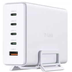 GaN Desktop Charger D-Link DCF-241/E/ 4xUSB Type-C/ 1xUSB/ 240W