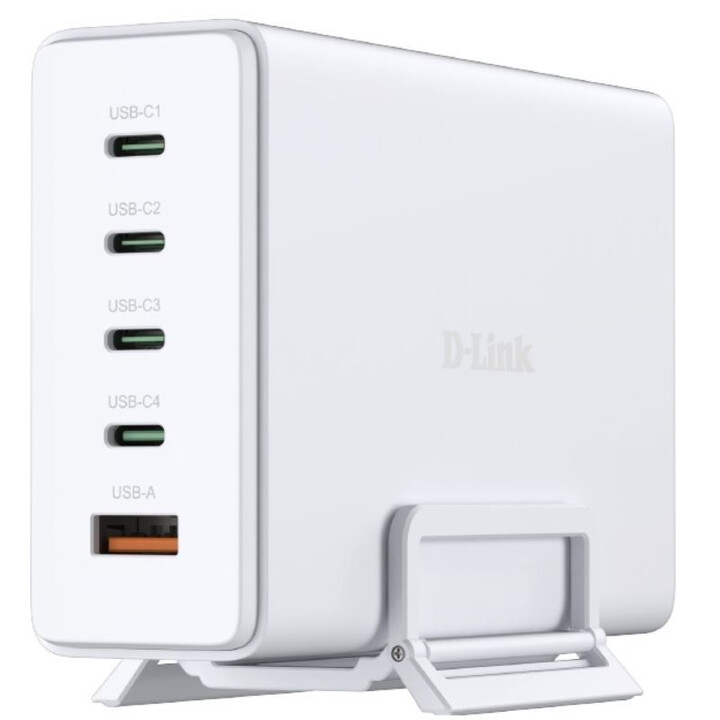 Caricabatterie da tavolo GaN D-Link DCF-241/E/ 4xUSB Type-C/ 1xUSB/ 240W