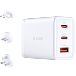 D-Link DCP-651/ 2xUSB Type-C/ 1xUSB/ 65W GaN Wall Charger