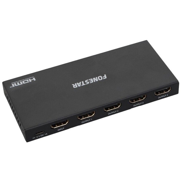 Duplicador Fonestar FO-22S4ED / 4xHDMI Fêmea para HDMI Macho