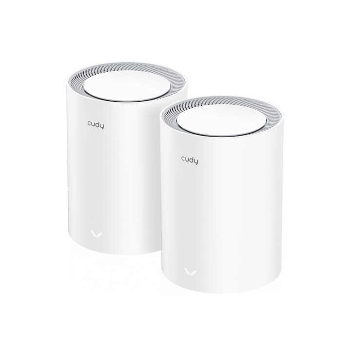 Cudy M3000 2-PACK Mesh-WLAN-System Dual-Band (2,4 GHz/5 GHz) Wi-Fi 6 (802.11ax) Grau, Weiß 1 Intern