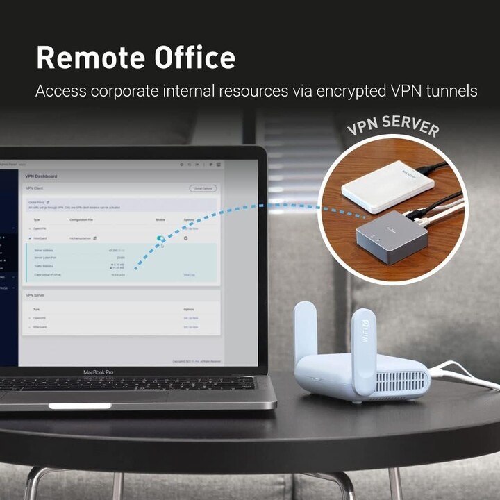 Routeur de poche ALLNET Wireless AX 3000 Mbit/s pour la maison et les voyages / Client Wi-Fi OpenWRT