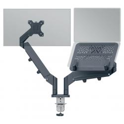 Support pour ordinateur portable et écran LEITZ Ergo Gris foncé
