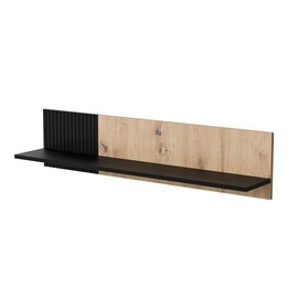 Cama MEBLE MERCI Regal 110x20x25 schwarz/Eiche artisan