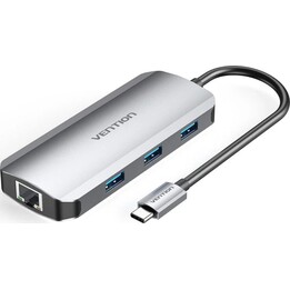 Vention Tohhb USB Type-C Hub 1x HDMI, 3x USB, 1x RJ45, 1x, USB Type-C Pd