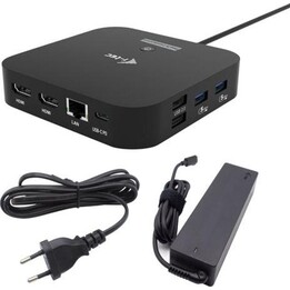 Estação de ancoragem I-Tec Usb-C Dual Hdmi com Power Delivery 100 W + Carregador Universal I-Tec 100W