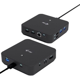 Estação de ancoragem I-Tec Usb-C Dp Dual Hdmi com fornecimento de energia de 100 W
