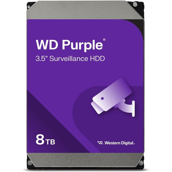 Disque dur Western Digital WD Purple Surveillance 8 To/3,5 /SATA III/256 Mo
