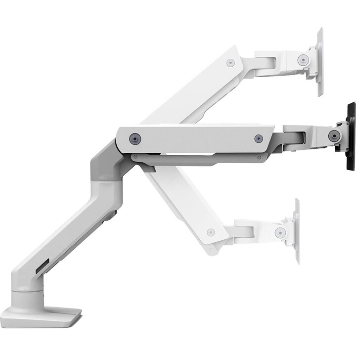 Braço de montagem para monitor de secretária Hx - Branco - 1 monitor - Máx. 42 polegadas