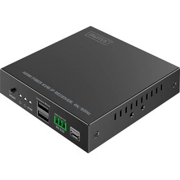 Receptor de fibra HDMI para DS-55348 - 4K/60Hz - 40 km/300 m - IP 1G - Negro