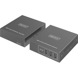 Extensor USB - USB 3.2 Gen1 - 100m - 3x USB-A & 1x USB-C - Para usar con cable CAT