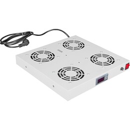 EQUIP 19" fan module for server racks. 4 fans, RAL 7035