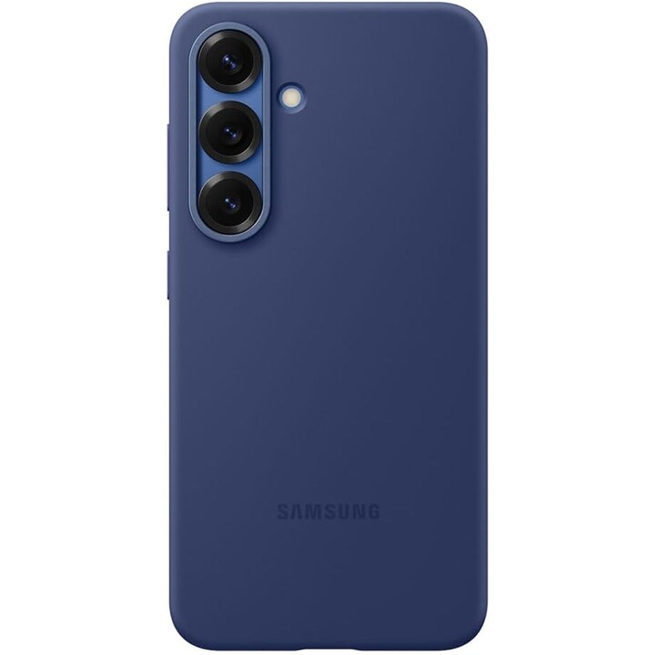 Coque en silicone Samsung pour Galaxy S25 (Bleu)