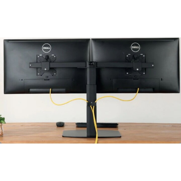Supporto per doppio monitor Ewent fino a 27", 2-7 KG ciascuno, nero