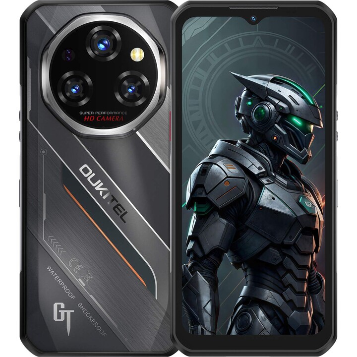 Oukitel WP62 5G, 16GB 512GB, 6.58 AMOLED FHD+ Screen, 11000mAh, Black