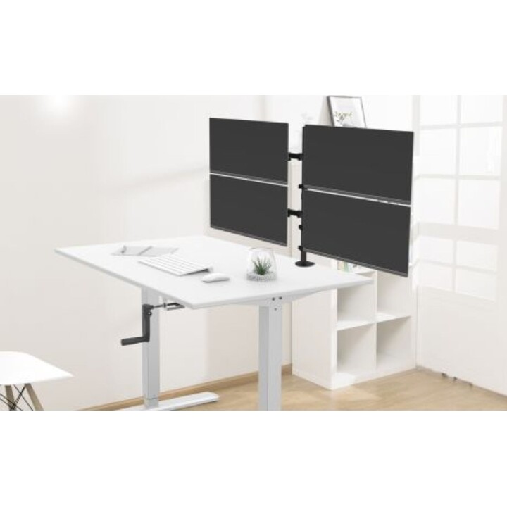 Ewent Desktop-Halterung für 4 Monitore bis zu 32 Zoll mit VESA-Montagestandard
