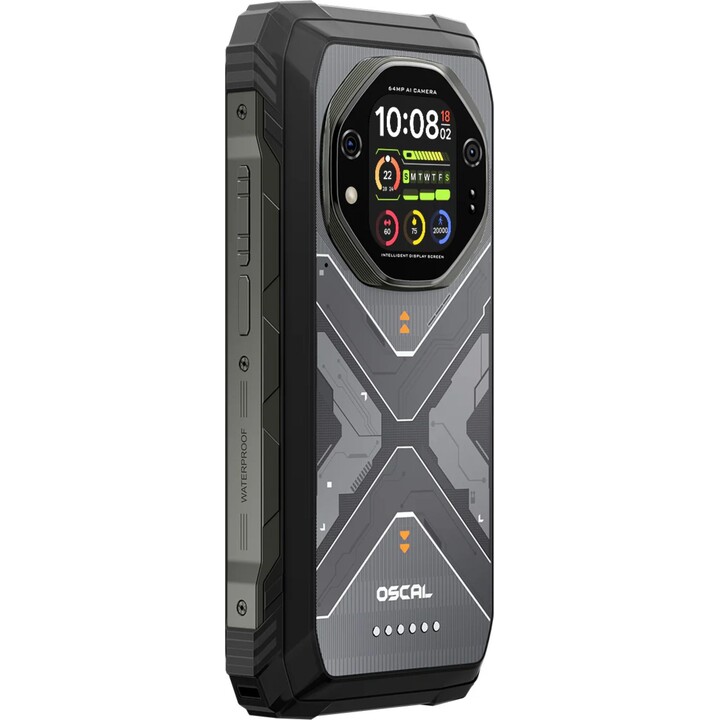 Oscal Tank 1 5G, 12 GB 256 GB, 6,78 LCD IPS FHD+, 20000 mAh, Schwarz