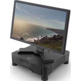Ewent Monitor Riser Stand with Drawer, Black