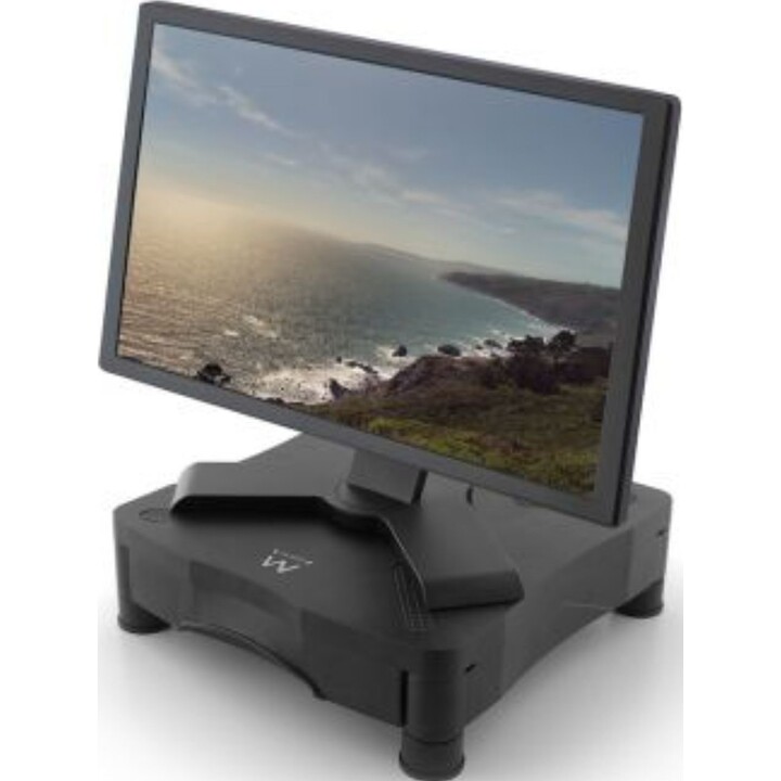 Support élévateur pour moniteur Ewent avec tiroir, noir