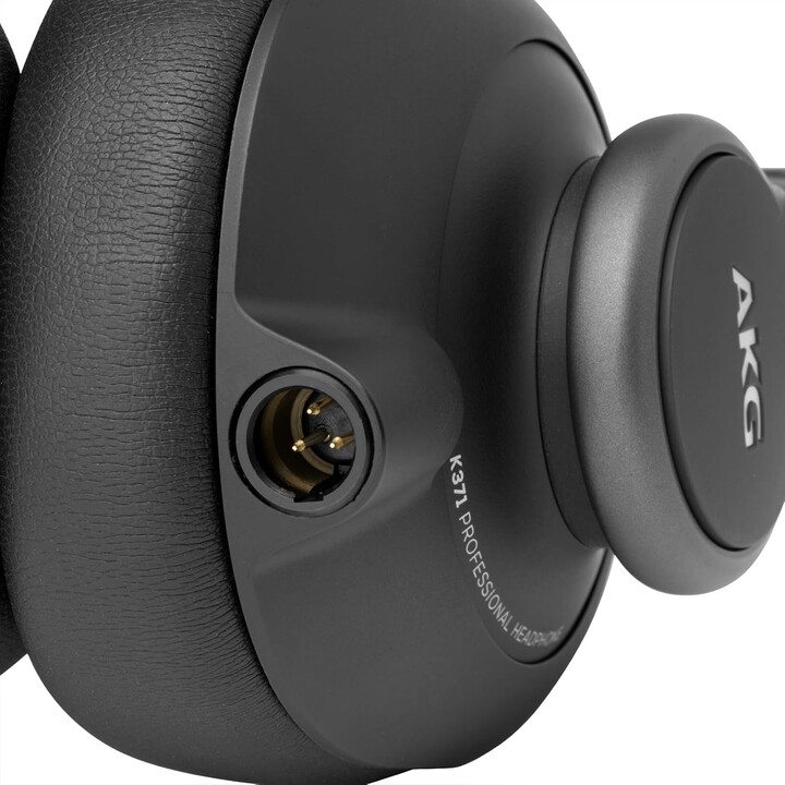 AKG K371 casque Casques Avec fil Arceau Stage/Studio Noir, Métallique
