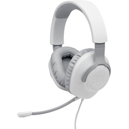 Casque de jeu JBL Quantum 100 avec microphone / prise jack 3,5 mm / blanc