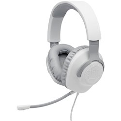 Fone de ouvido para jogos JBL Quantum 100 com microfone / Conector de 3,5 mm / Branco