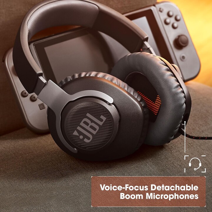 JBL Quantum 100 Gaming Headset with Microphone / 3.5mm Jack / White