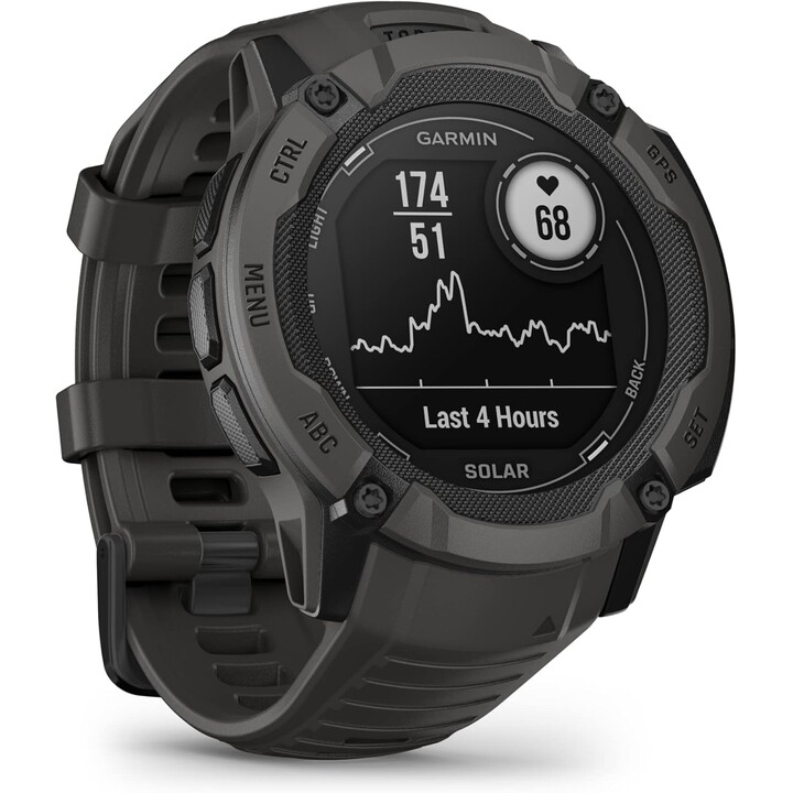 Garmin Instinct 2X Solar 50 mm Schwarz – Intelligente Uhr mit GPS