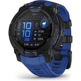 Garmin Instinct 3 AMOLED 45 mm noir avec bracelet bleu