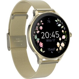 Montre connectée Forever Velora SB-306 / Notifications / Fréquence cardiaque / Or