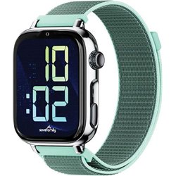 SaveWatch Plus 2 Smartwatch with Calls and GPS / Savefamily / 680 mAh / NanoSIM / Fabric / Silver / Ocean