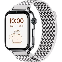 Smartwatch SaveWatch Plus 2 con chiamate e GPS / Savefamily / 680 mAh / NanoSIM / Tessuto / Nero / Zig Zag
