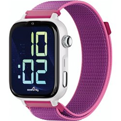 Savewatch Plus 2 Smartwatch with Calls and GPS / Savefamily / 680 mAh / NanoSIM / Fabric / White / Raspberry
