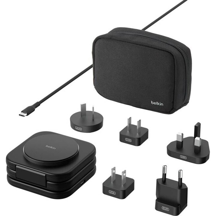 3-in-1 Wireless Magnetic Travel Charger with Qi2 (15W)