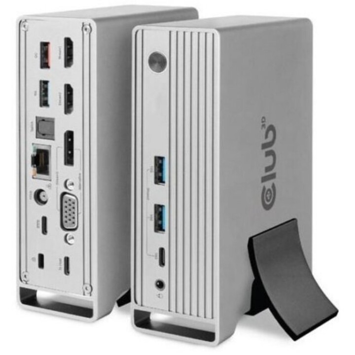 Estación de acoplamiento de accesorios USB-C/red de 120 W Club3D CSV-1568