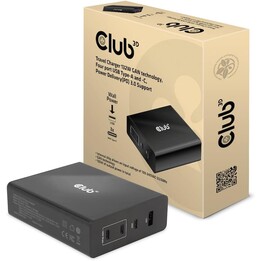 Gan Cac-1906 Club3D Caricabatterie da viaggio per dispositivi mobili USB-C/132W